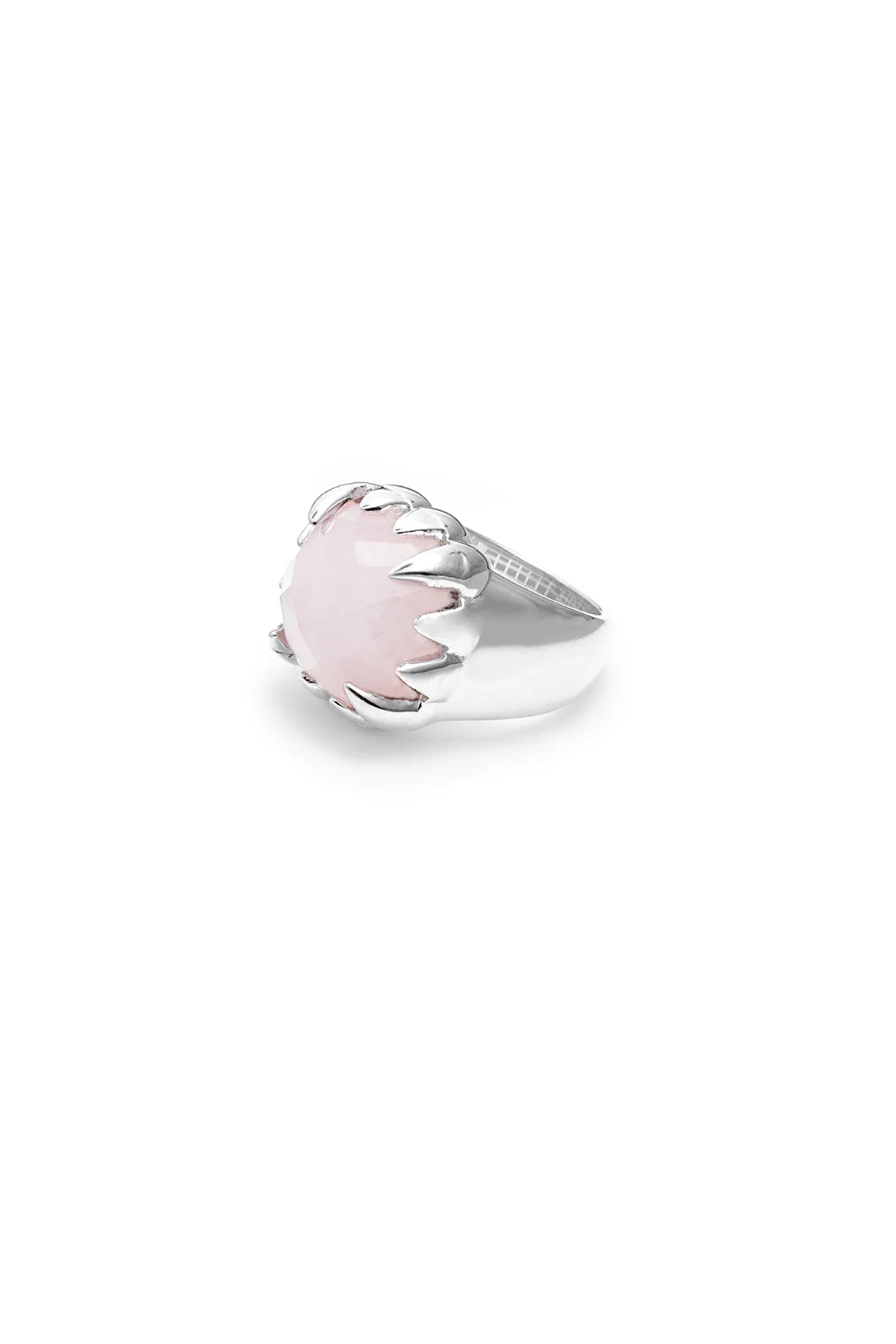 Stolen Girlfriends Club Claw Ring in Rose Quartz