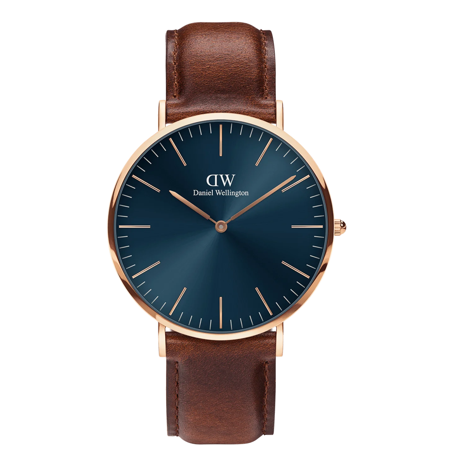 DW Classic St Mawes Watch in Rose Gold/Arctic Blue - 40mm