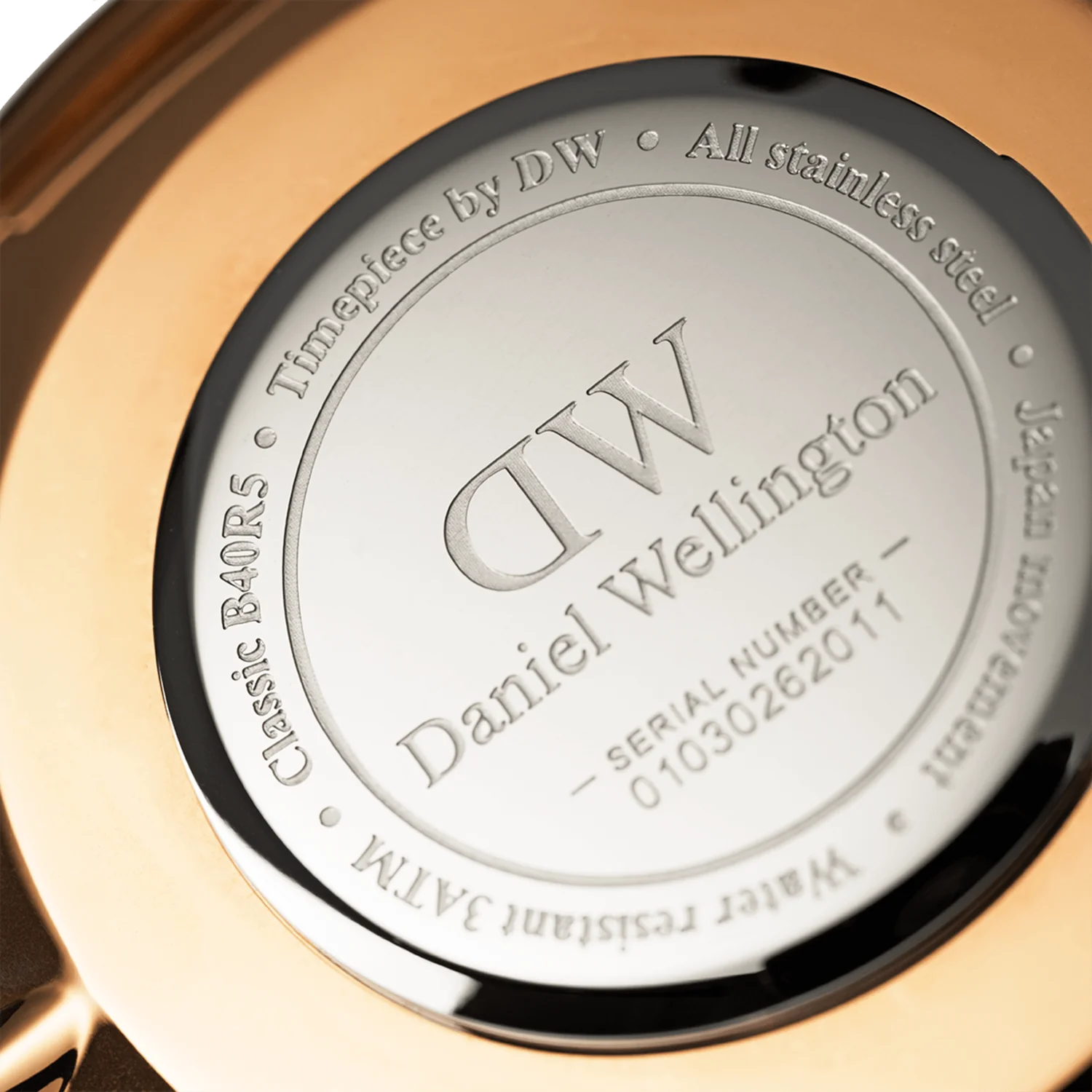 DW Classic St Mawes Watch in Rose Gold/White - 40mm