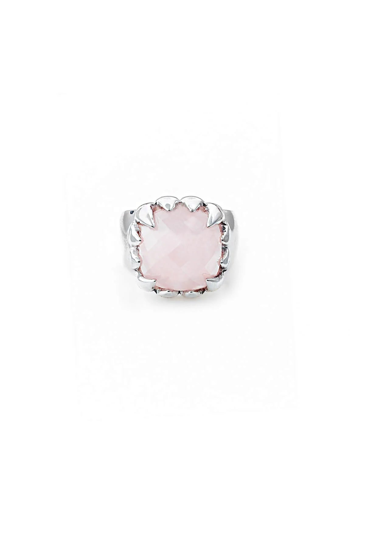 Stolen Girlfriends Club Claw Ring in Rose Quartz