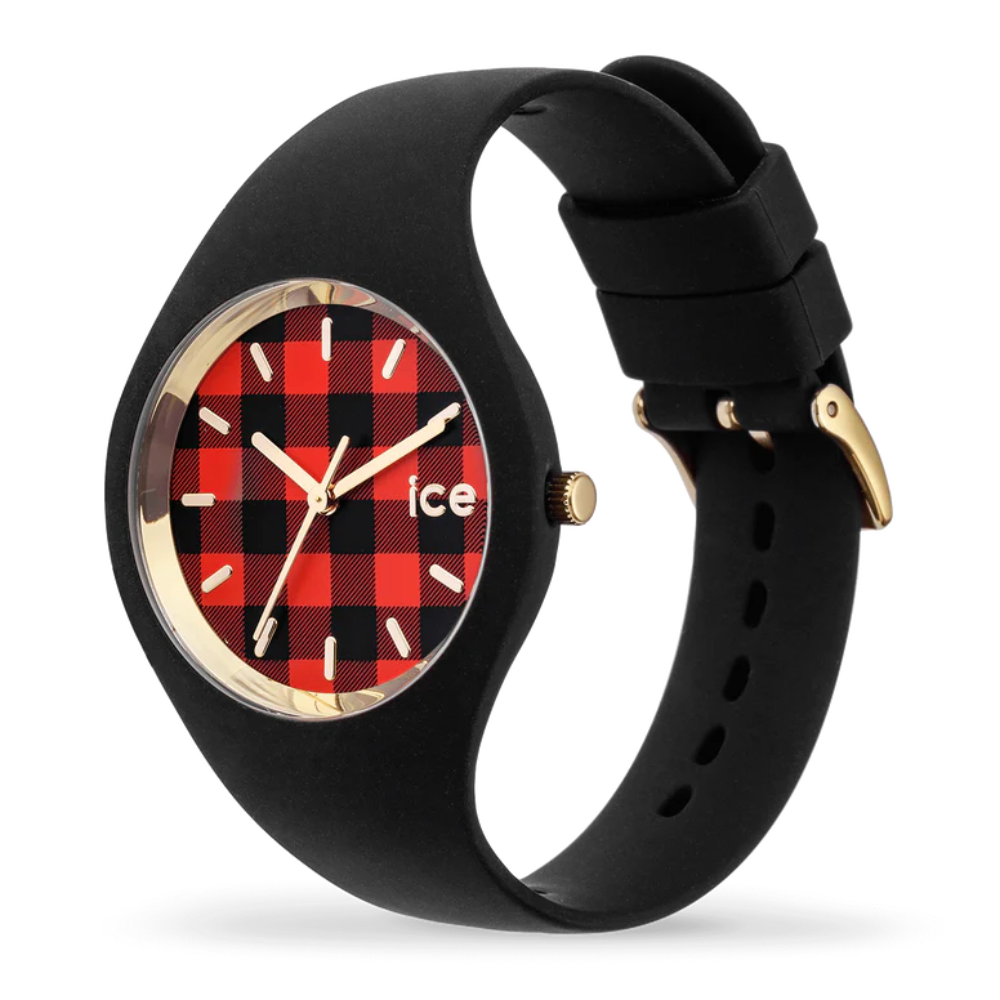 ICE Buffalo Black/Red Check Watch - Small