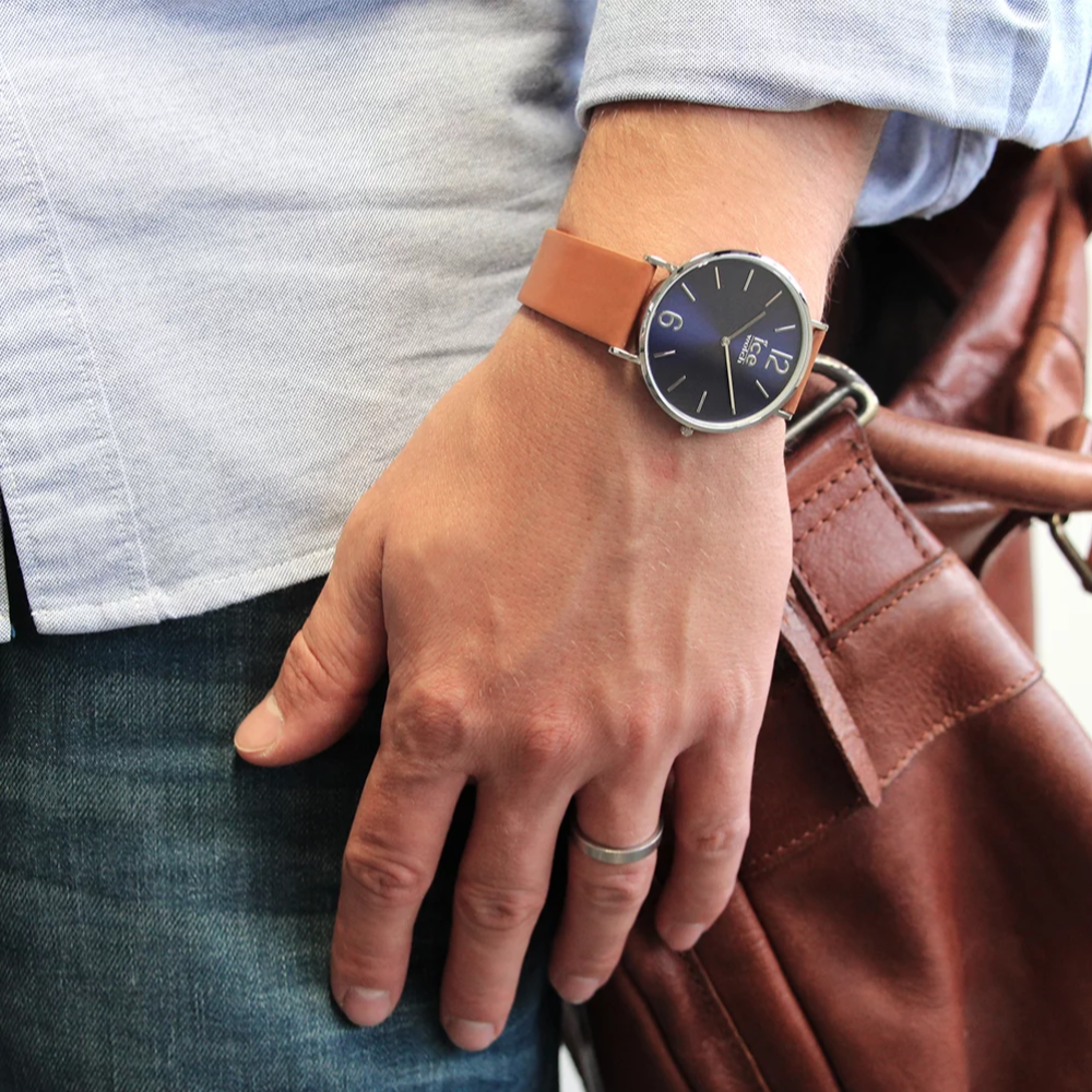 ICE City Tanner Watch in Caramel/Blue