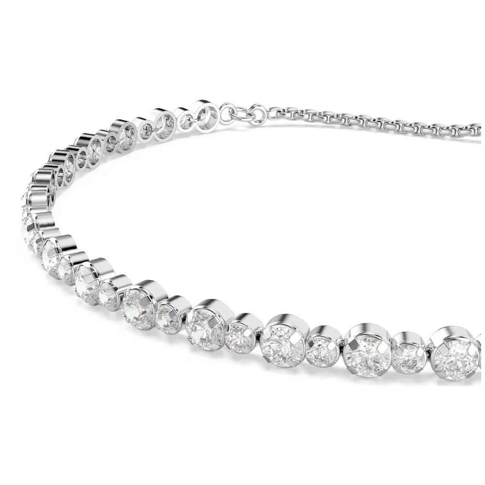 Swarovski Matrix Tennis Bracelet Silver/White Medium