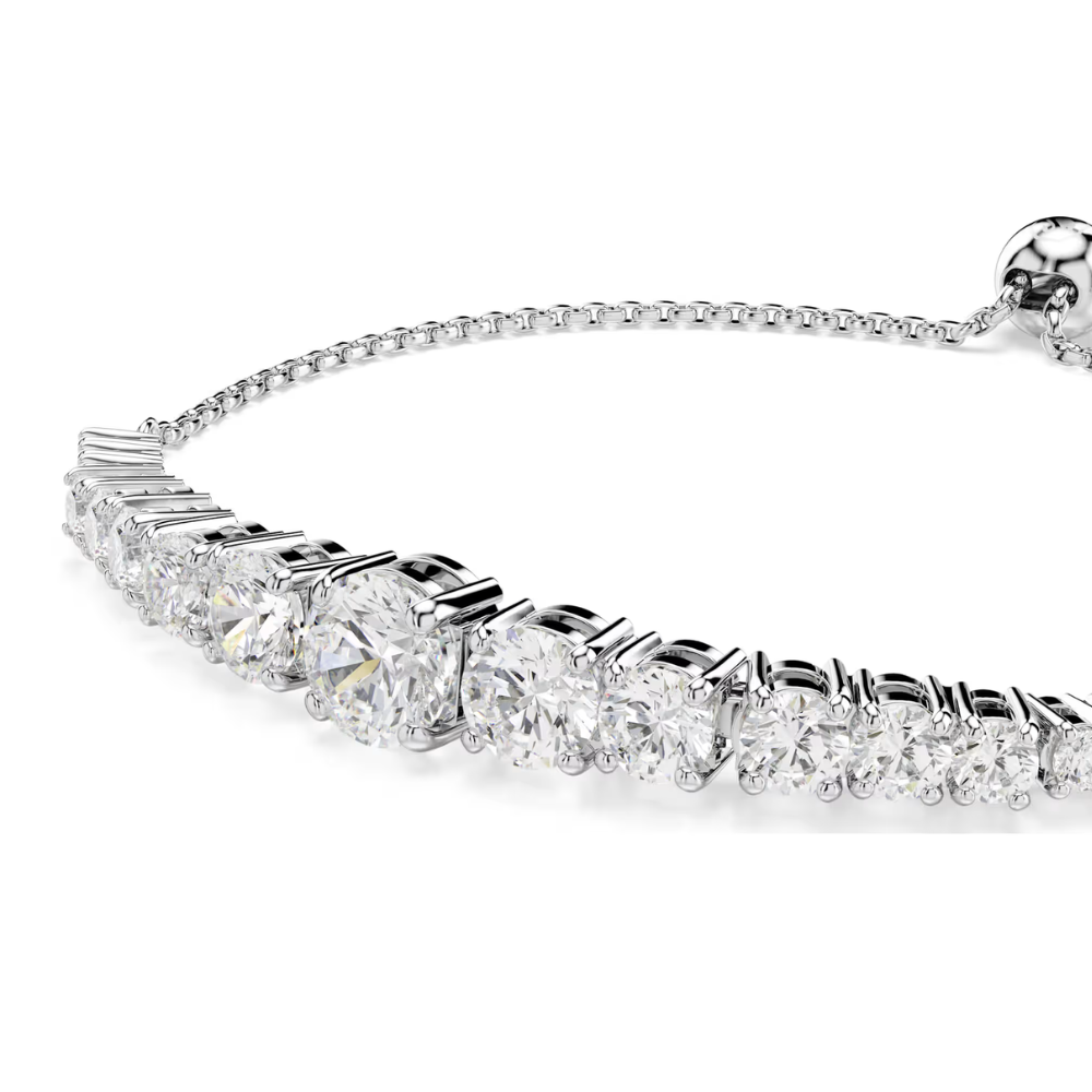 Swarovski Matrix Tennis Bracelet Gradient White/Silver