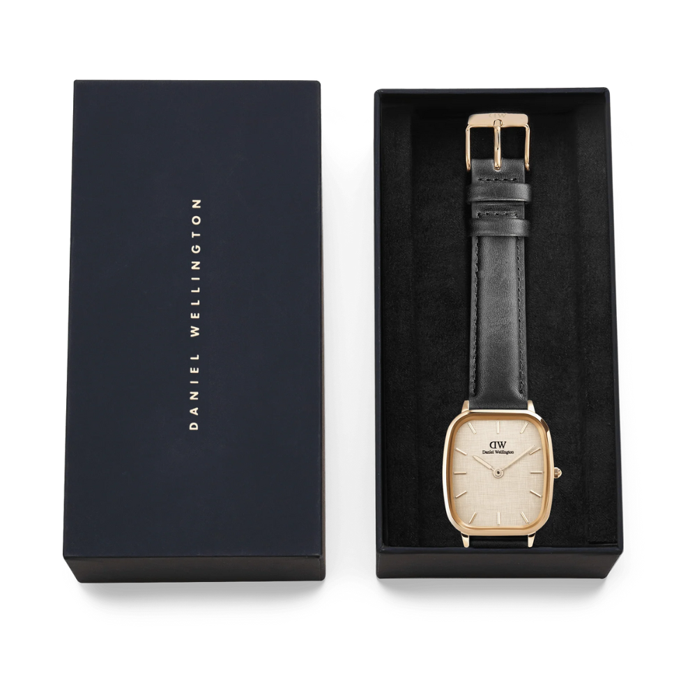 DW Marlon Sheffield Watch in Linen/Gold - 32mm x 36.3mm