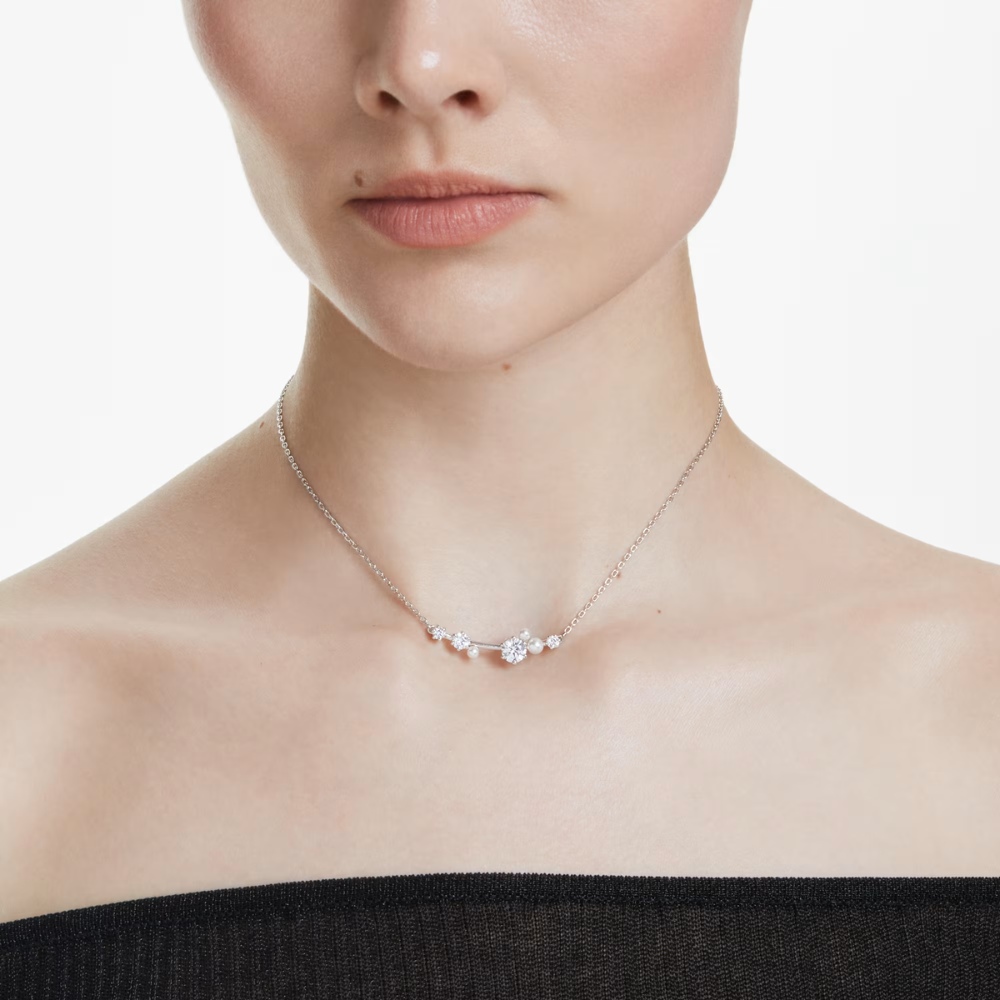 Swarovski Constella Necklace in Pearl/Silver Tone