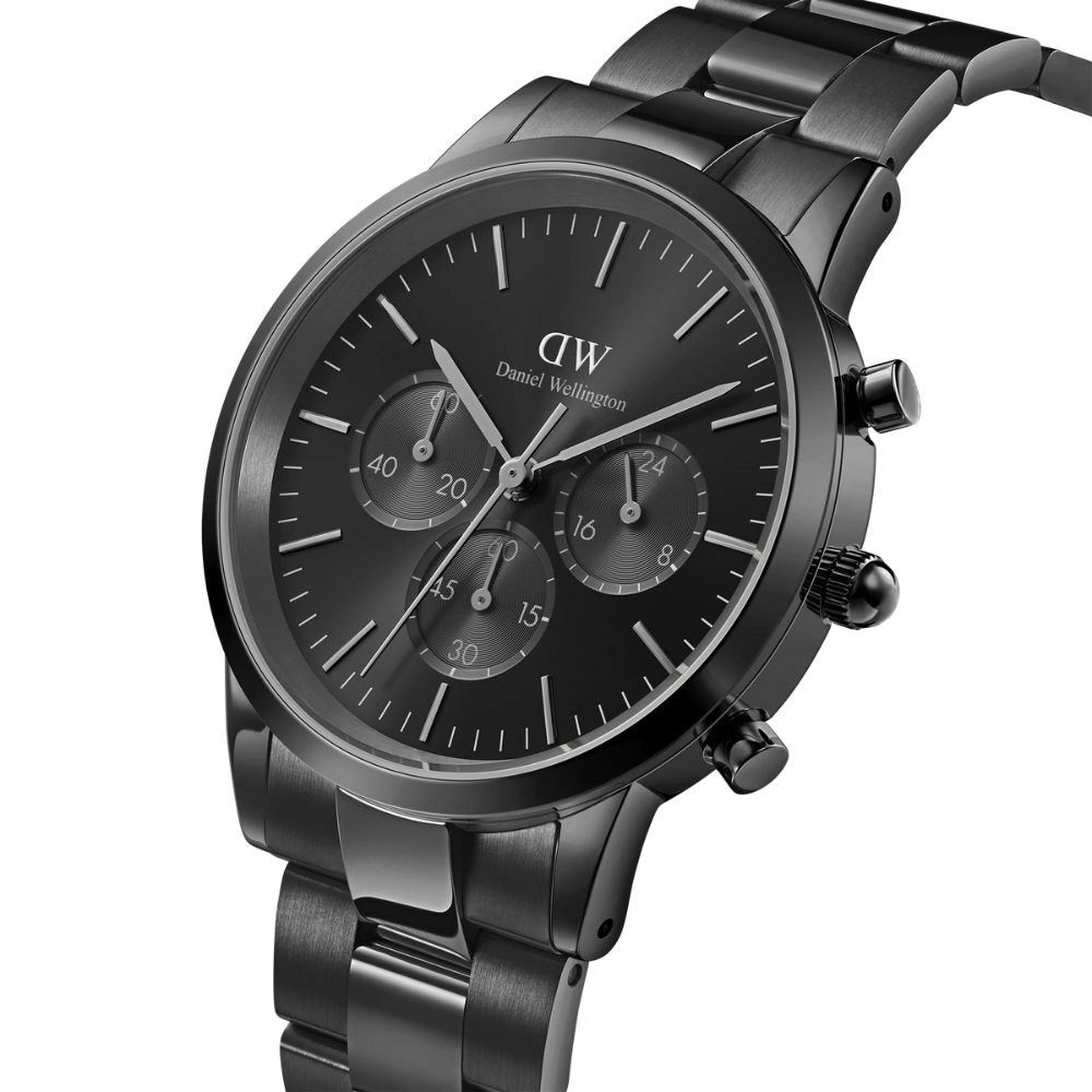 DW Iconic Chronograph Link Onyx B Watch