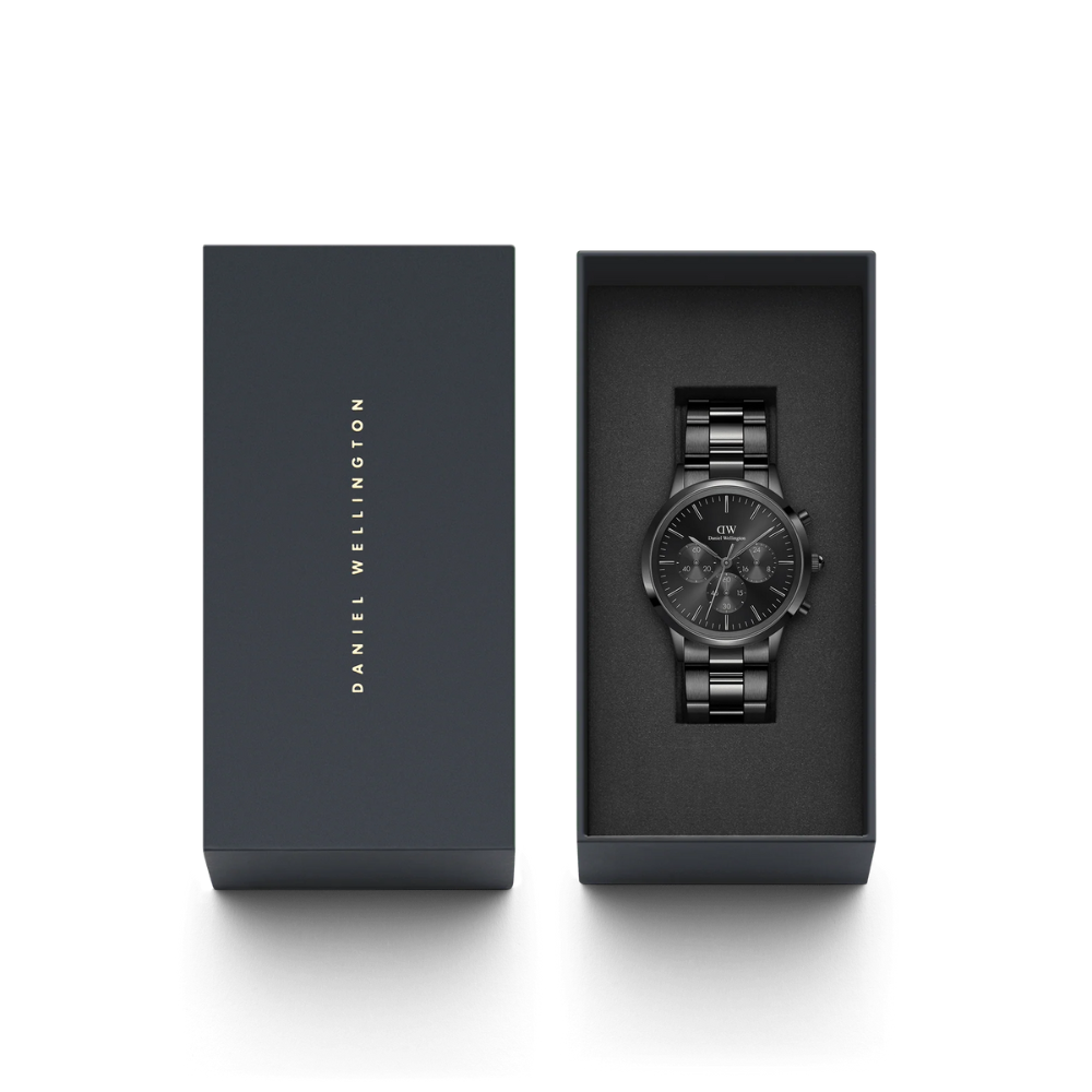 DW Iconic Chronograph Link Onyx B Watch