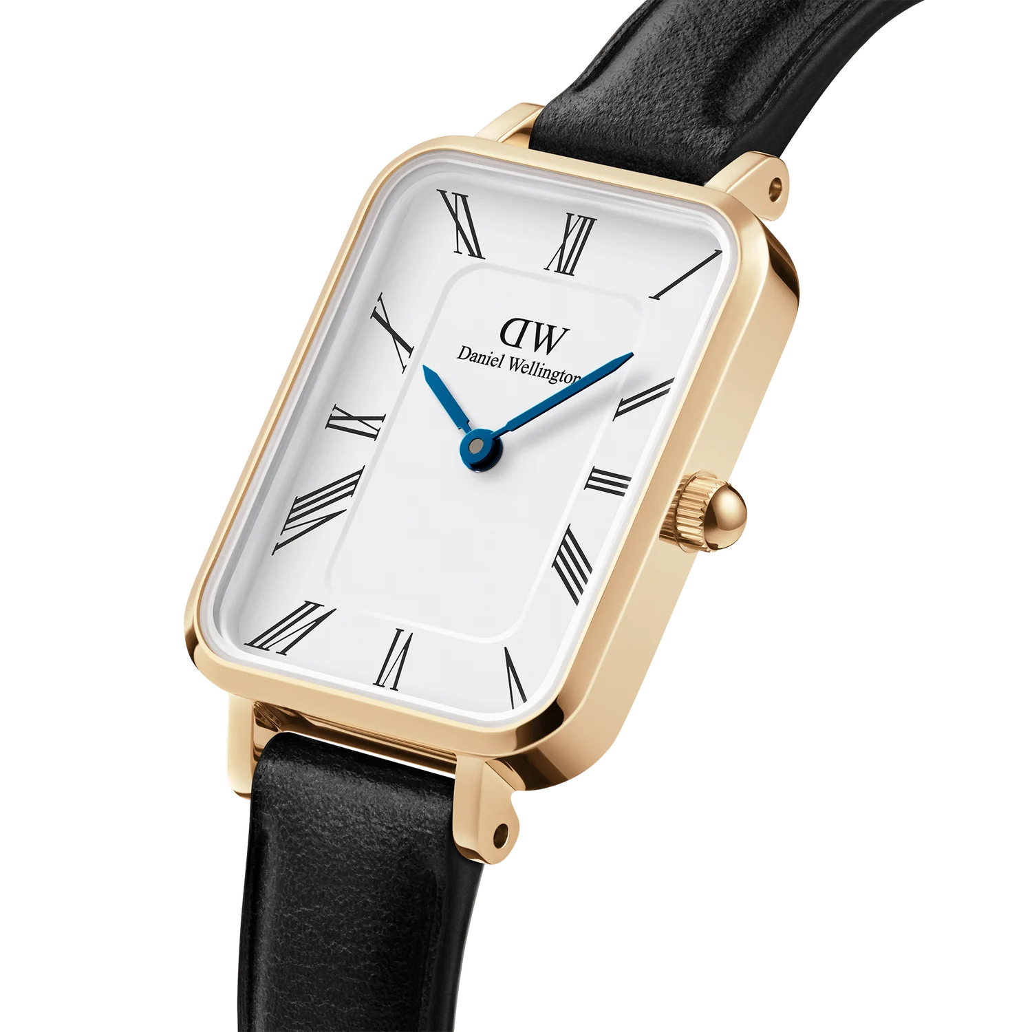 DW Quadro Roman Numerals Watch in Gold