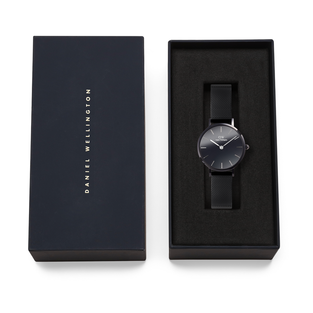 DW Petite Reflection Watch in Black - 28mm