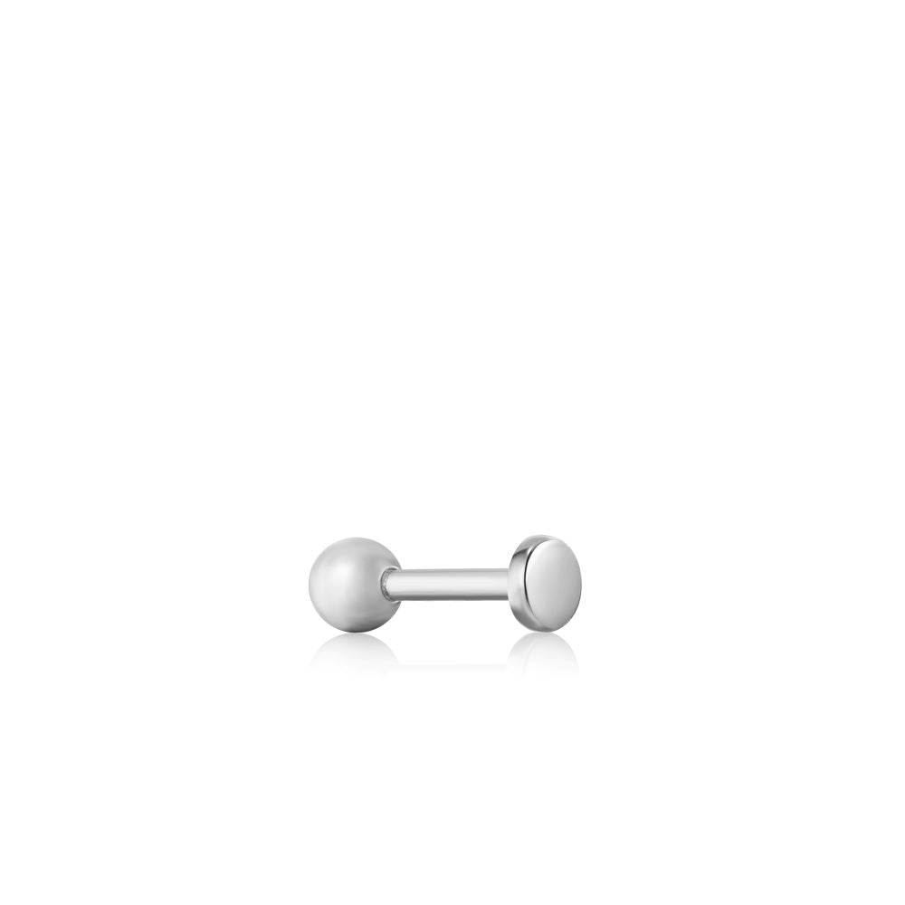 Ania Haie Silver Disc Barbell Single Earring