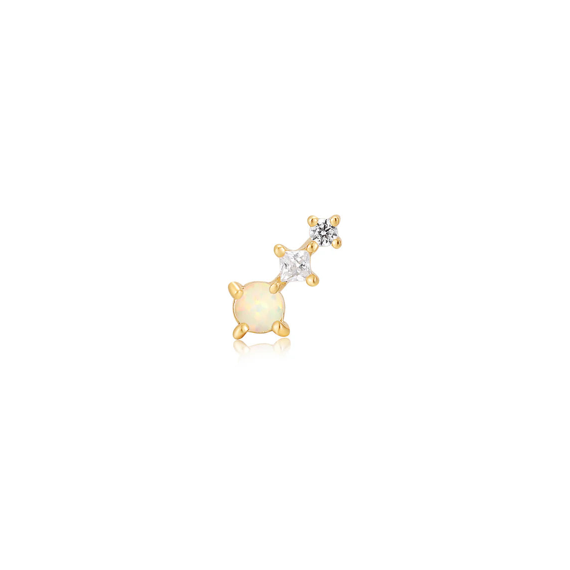 Ania Haie Gold Kyoto Opal Climber Barbell Single Earring