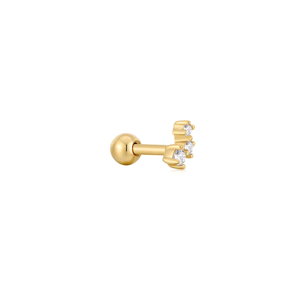 Ania Haie Gold Sparkle Galaxy Barbell Single Earring