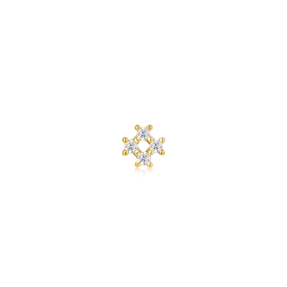 Ania Haie Gold Sparkle Cross Barbell Single Earring