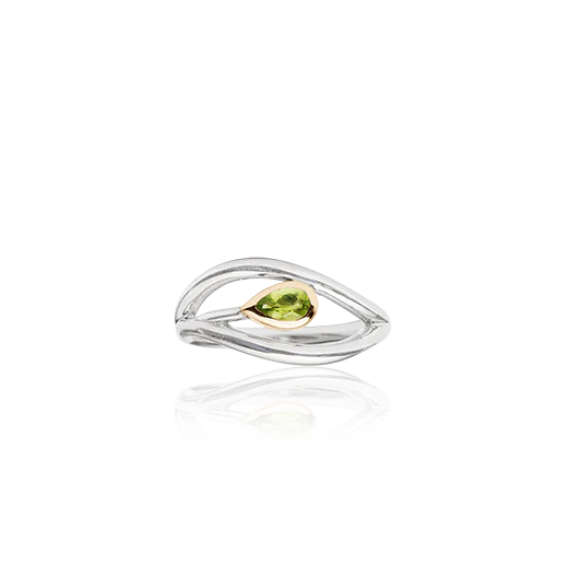 Evolve Eternity Leaf Ring with Peridot (Forever)