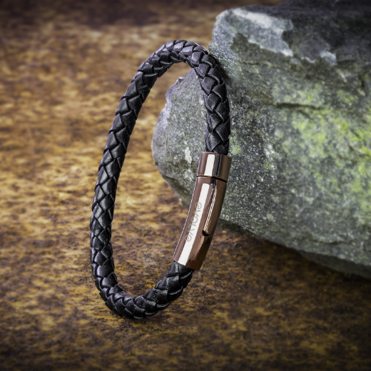Evolve Black Latitude Bracelet With Copper Clasp