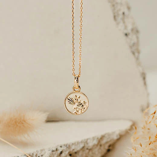 Evolve Fantail Coin Necklace