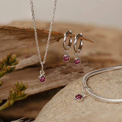 Evolve July Necklace (Rhodolite)