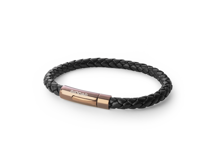 Evolve Black Latitude Bracelet With Copper Clasp
