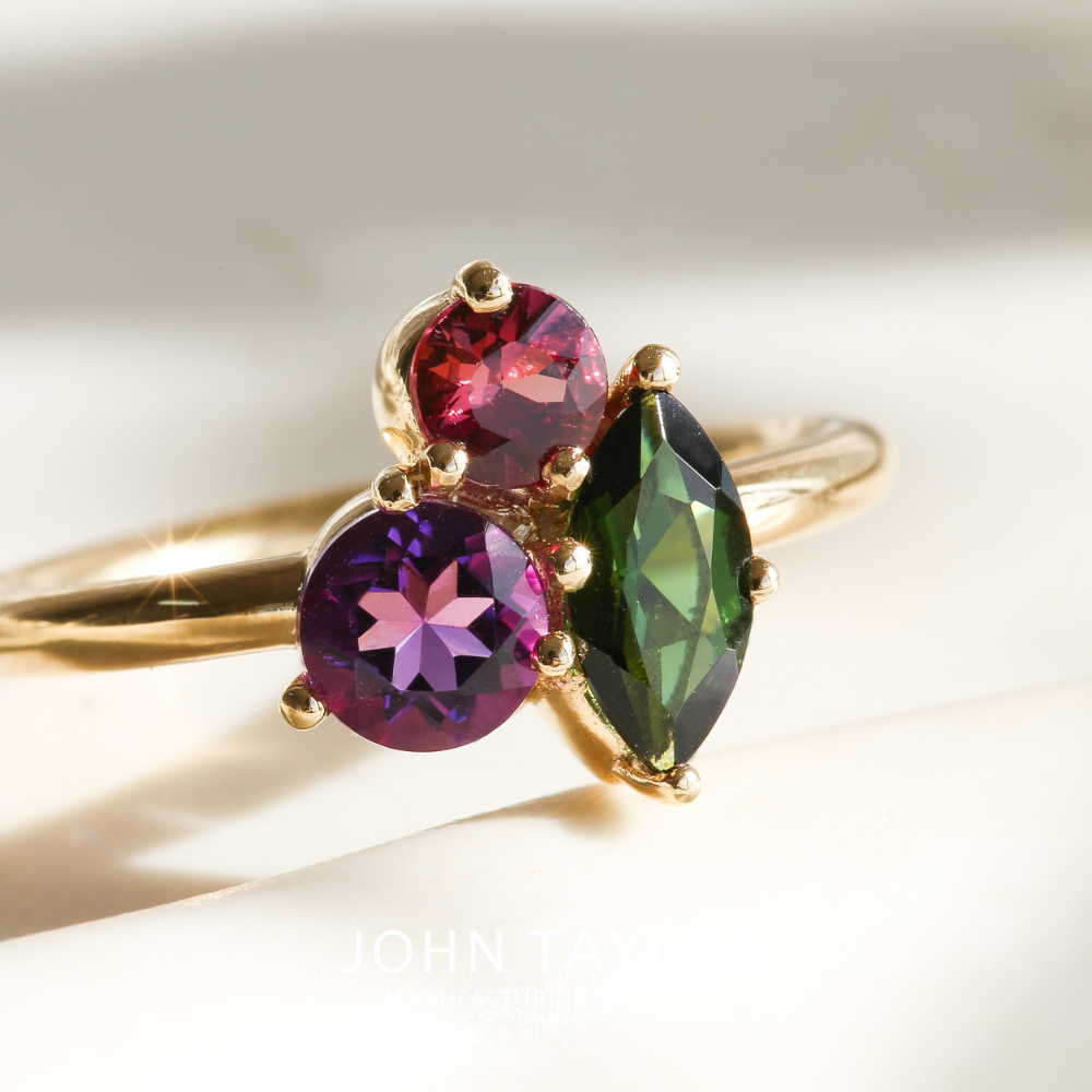 Multi Stone Brea Ring in 9ct Gold