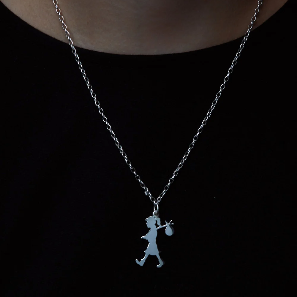 Karen Walker Silver Runaway Girl Large Pendant