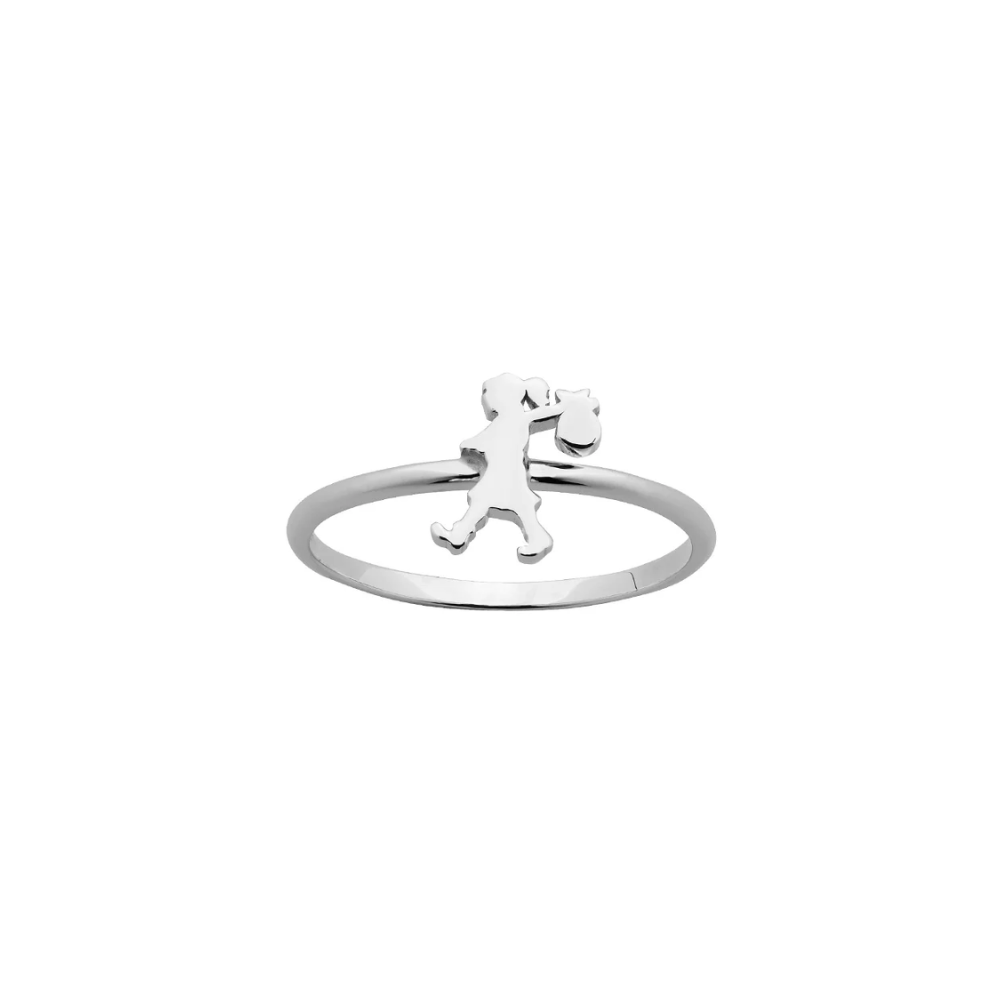 Karen Walker Silver Runaway Girl Mini Ring