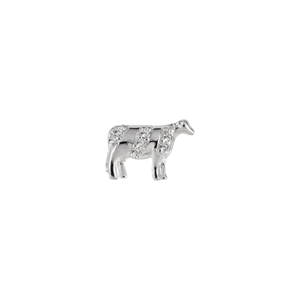 STOW Sterling Silver CZ Cow Charm (Kind)