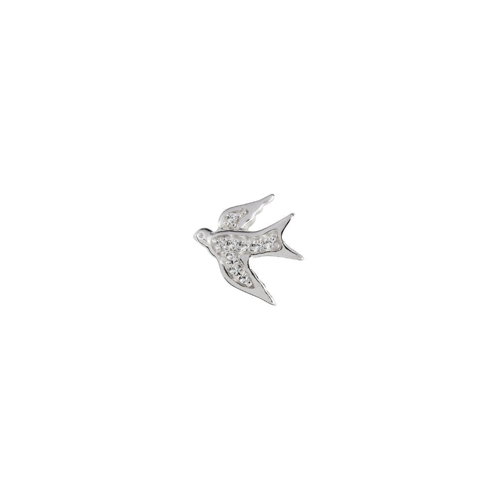 STOW Sterling Silver & CZ Dove Charm (Hope)