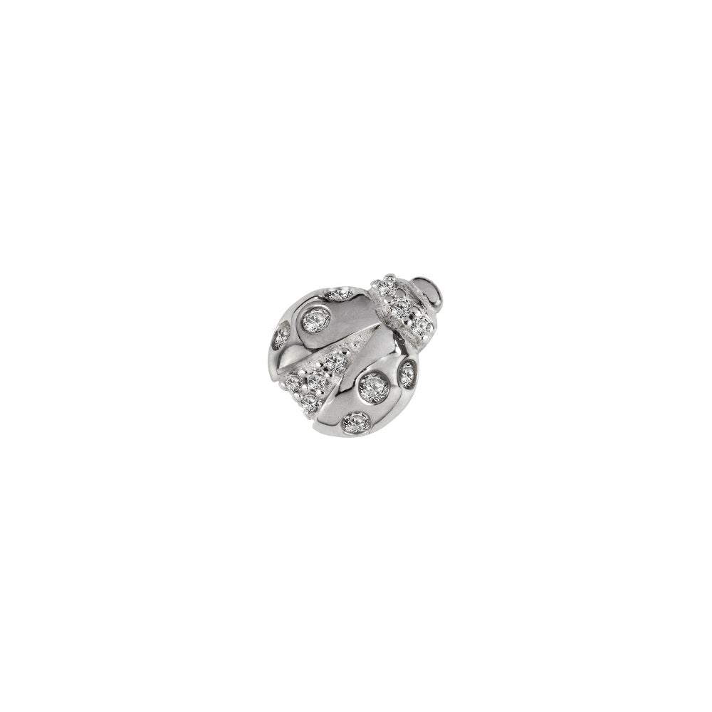 STOW Sterling Silver & CZ Ladybird Charm (Luck)