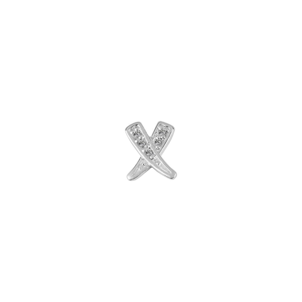 STOW Sterling Silver CZ Kisses Charm (Love)