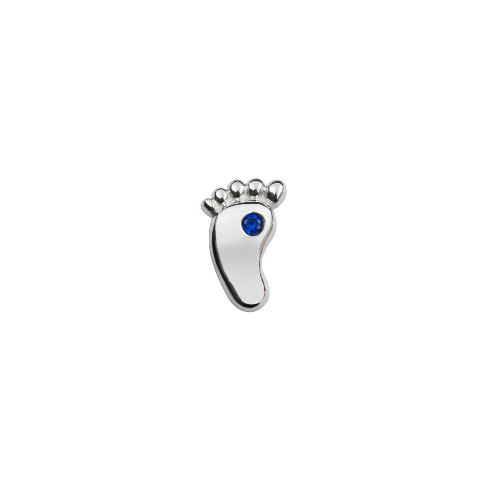 STOW Sterling Silver CZ Footprint Charm (My Journey)