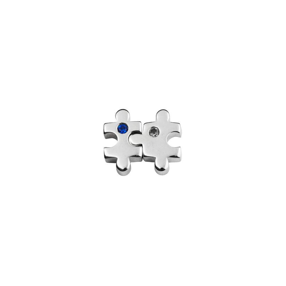 STOW Sterling Silver & CZ Puzzle Charm (Perfect Fit)