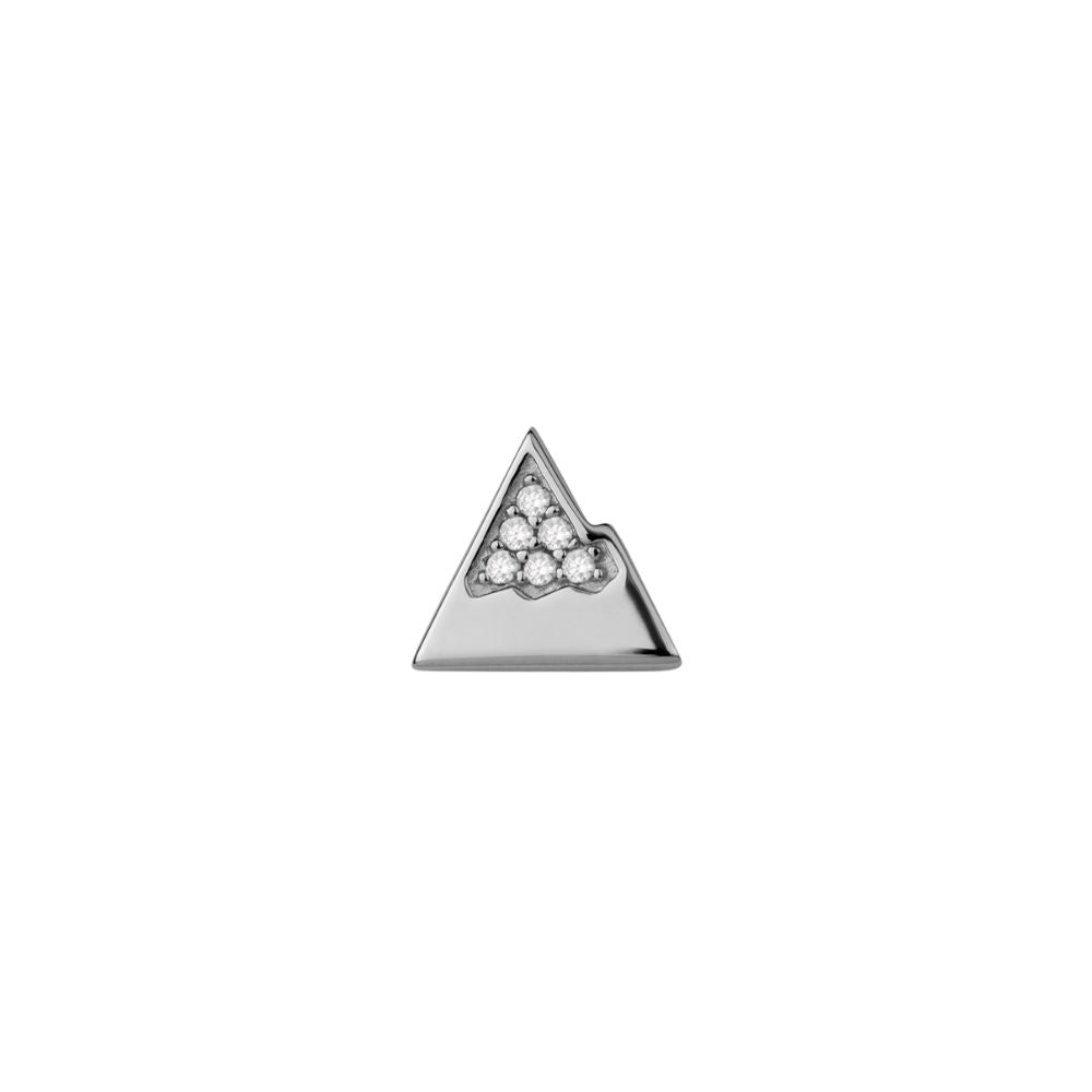 STOW Sterling Silver CZ Mountain Charm (Rise Above)