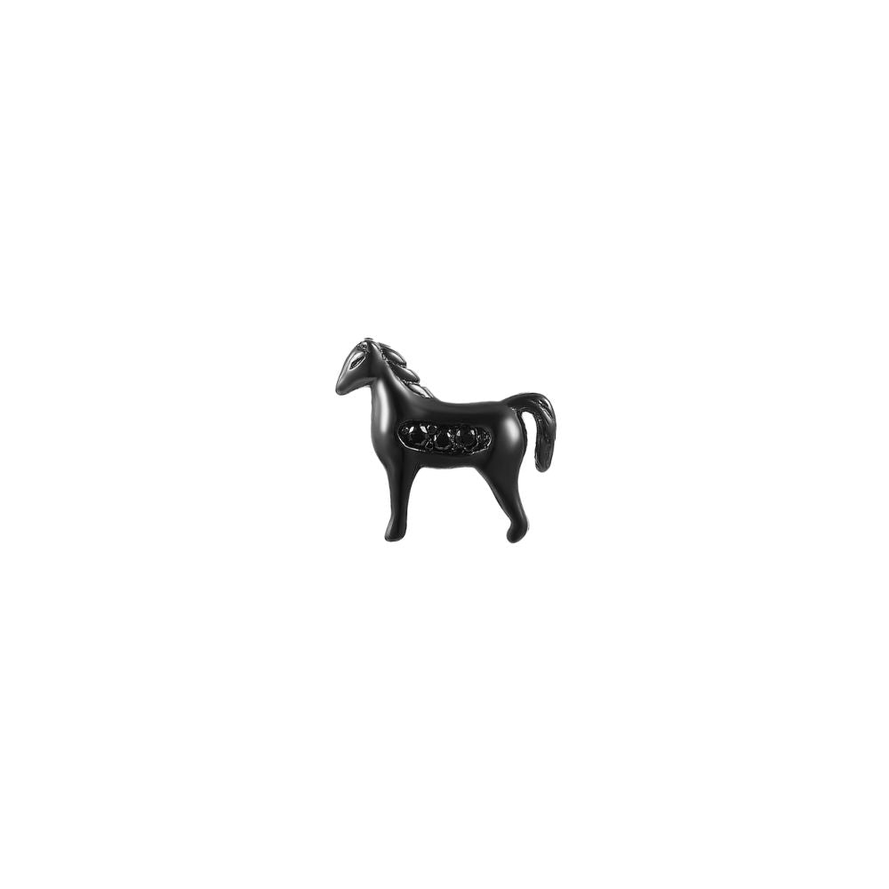 STOW CZ Noir Dark Horse Charm (Determined)