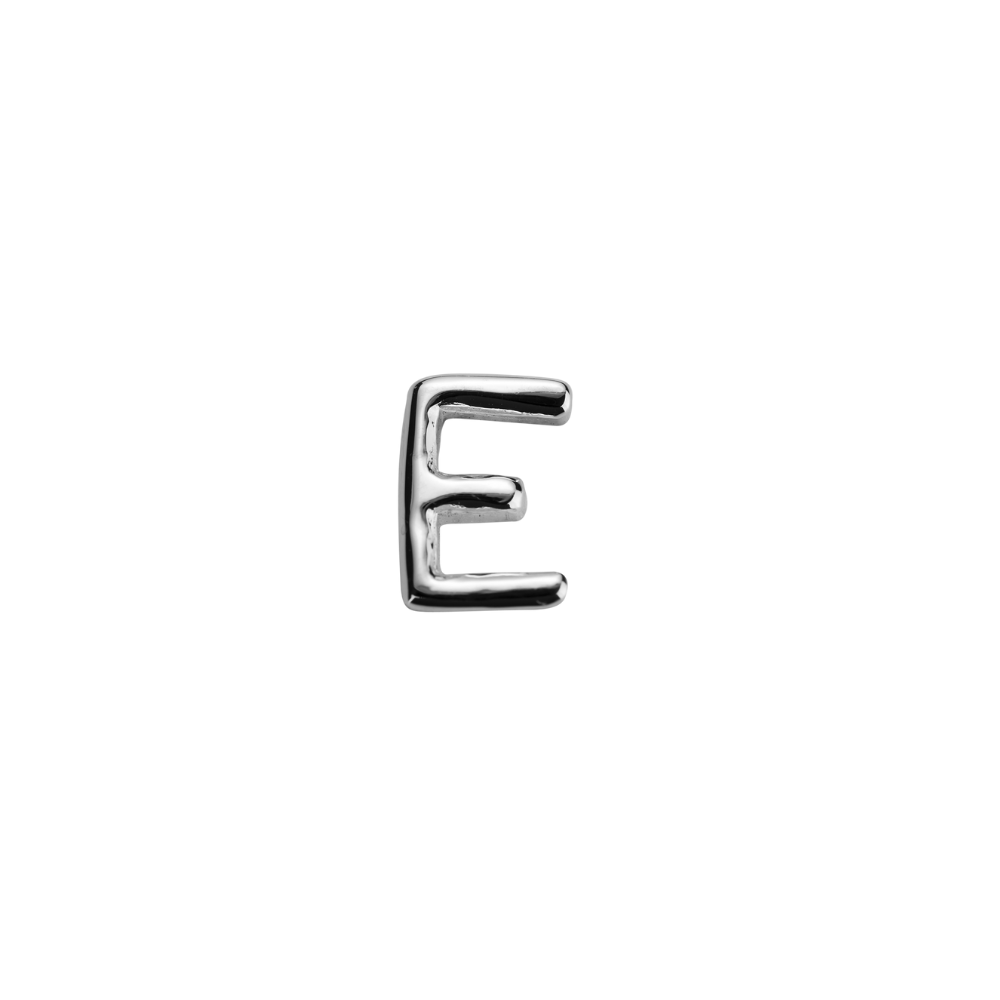 STOW Sterling Silver 'E' Charm