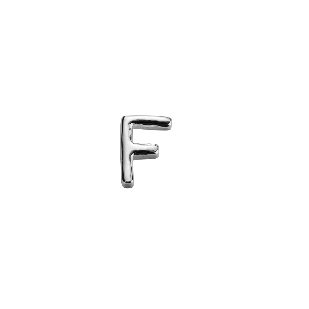 STOW Sterling Silver 'F' Charm