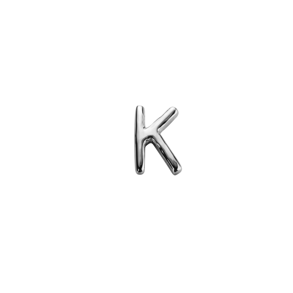 STOW Sterling Silver 'K' Charm