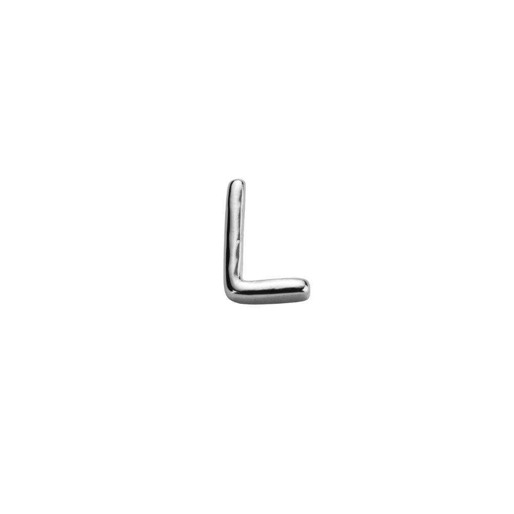 STOW Sterling Silver 'L' Charm