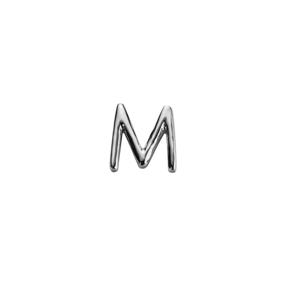 STOW Sterling Silver 'M' or 'W' Charm