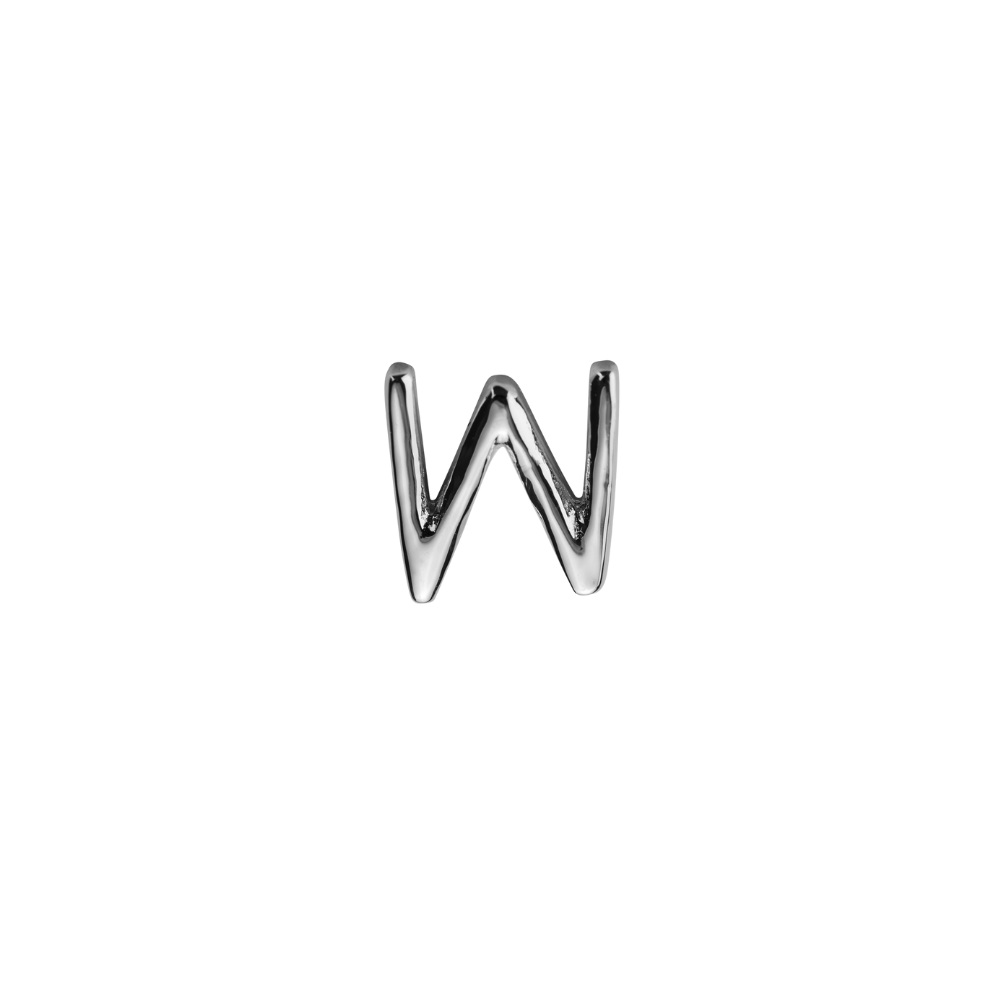 STOW Sterling Silver 'M' or 'W' Charm