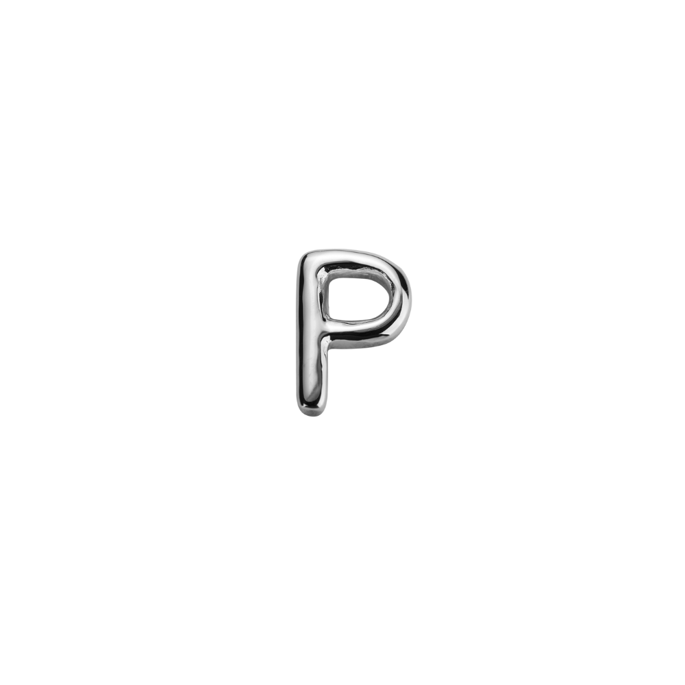 STOW Sterling Silver 'P' Charm