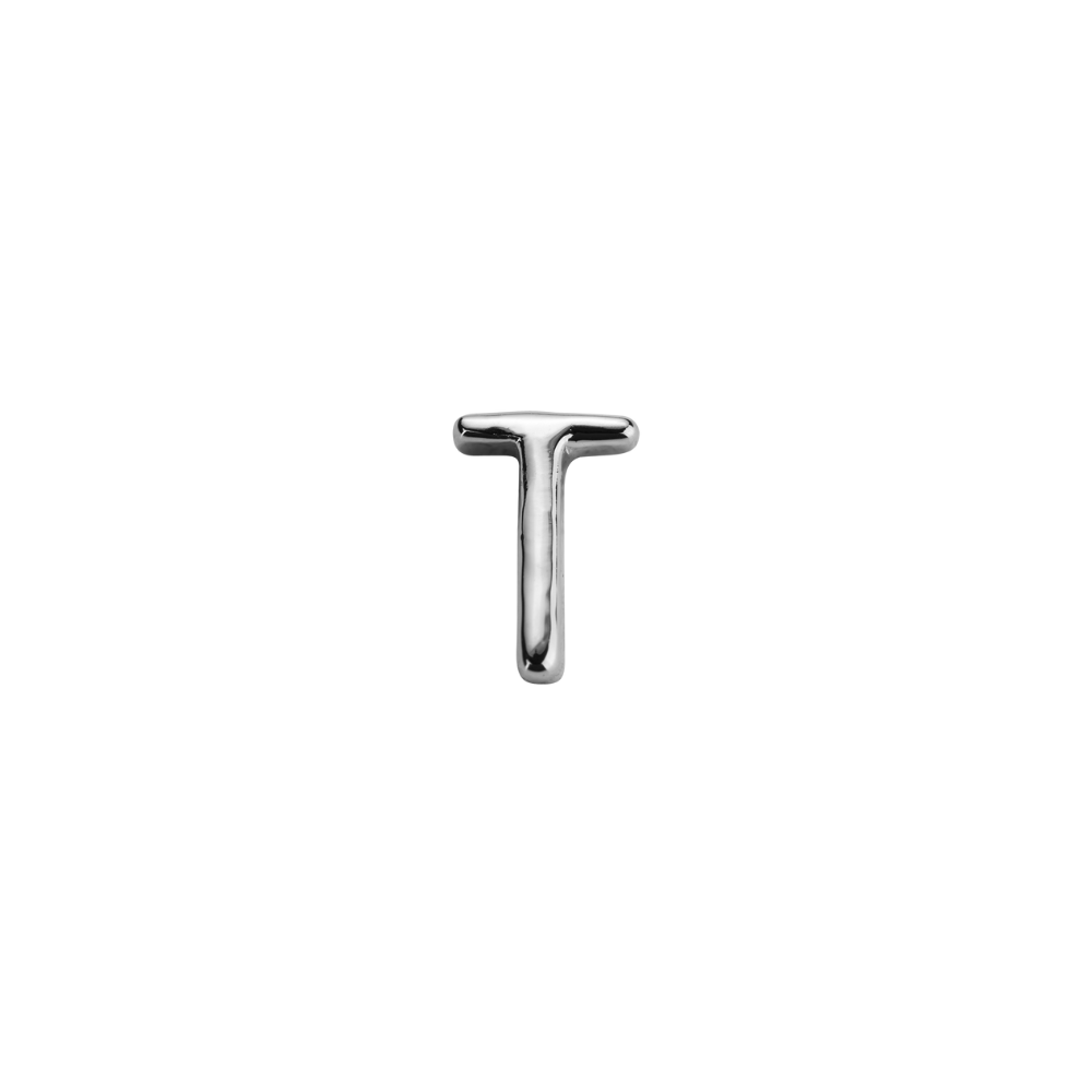 STOW Sterling Silver 'T' Charm