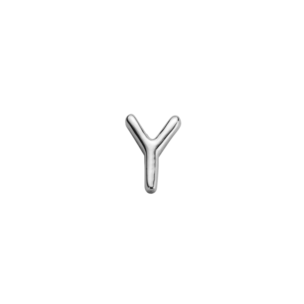 STOW Sterling Silver 'Y' Charm