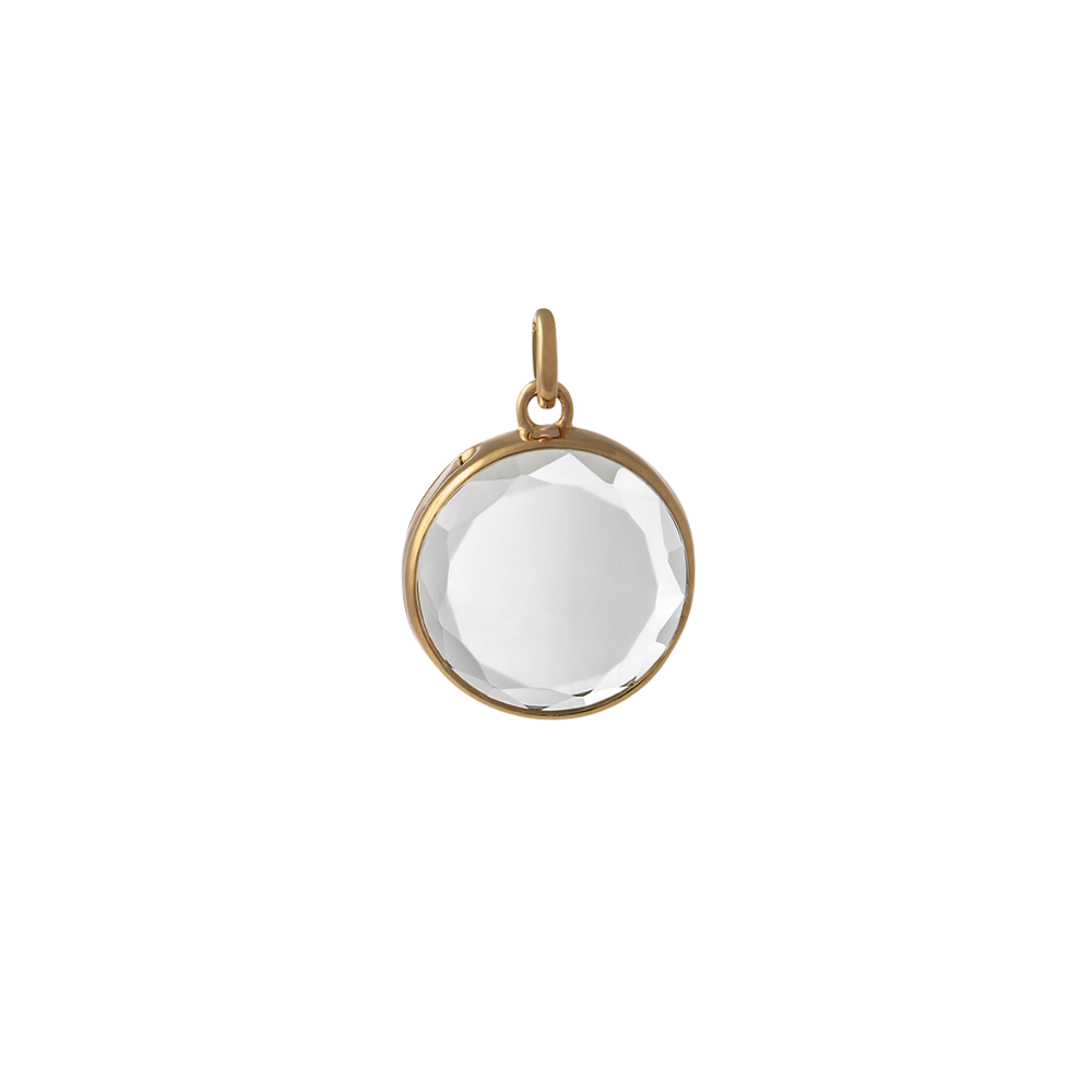 STOW Medium Faceted 9ct Gold Locket