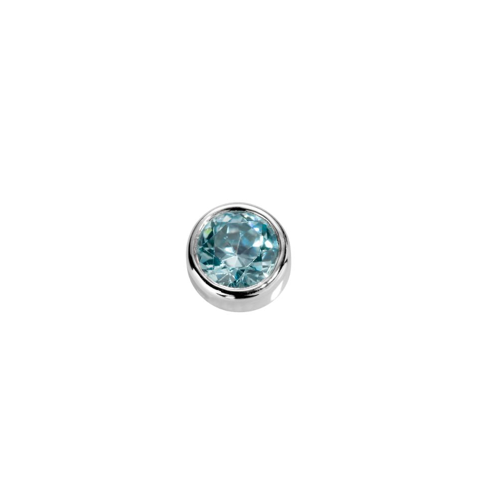 STOW Aquamarine CZ Charm (Courage)