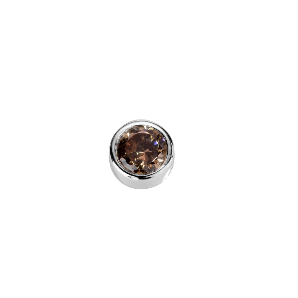 STOW Brown Topaz CZ Charm (Strength)