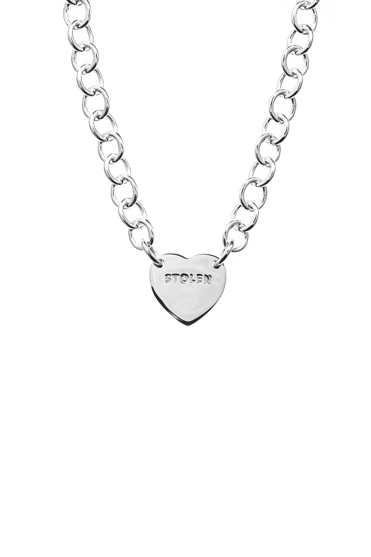 Stolen Girlfriends Club Cold Heart Choker - Silver