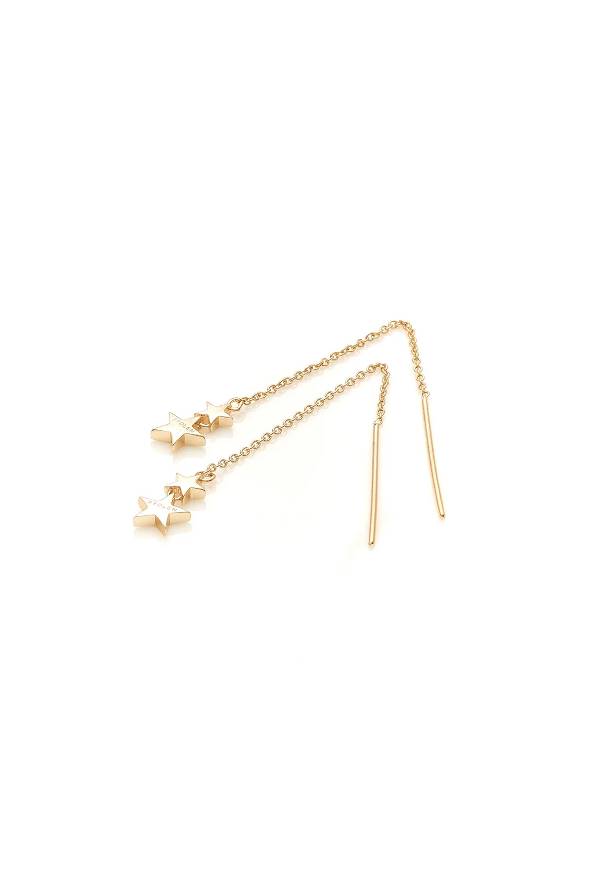 Stolen Girlfriends Club Falling Stolen Star Earrings - Gold Plated