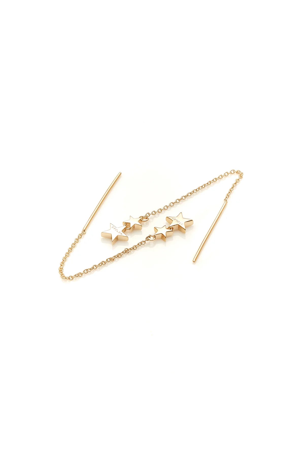 Stolen Girlfriends Club Falling Stolen Star Earrings - Gold Plated