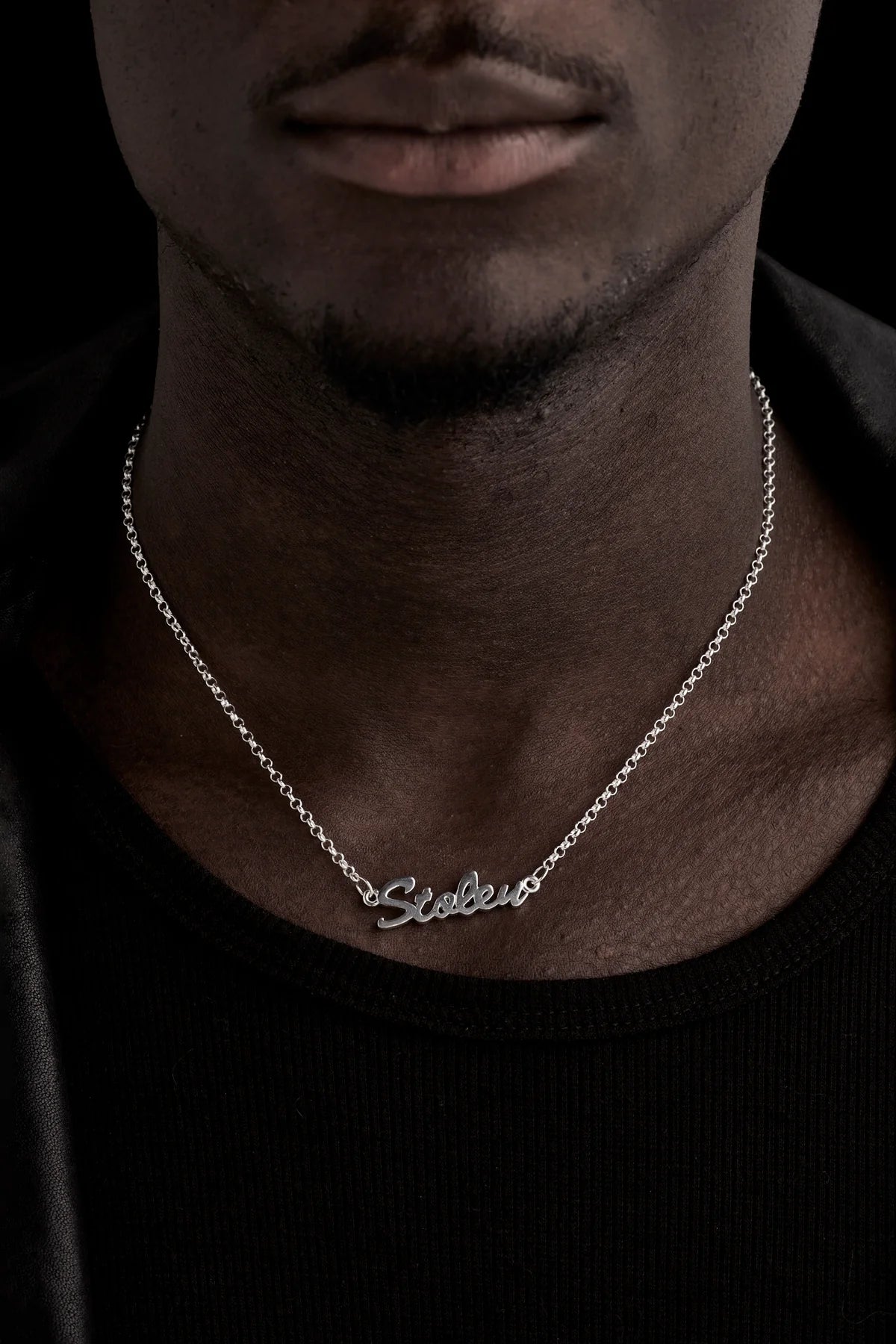 Stolen Girlfriends Club Script Necklace - Silver